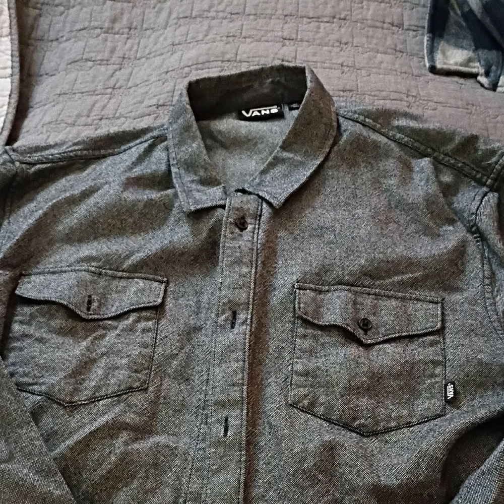 Vans Charcoal Men's Dress Shirt